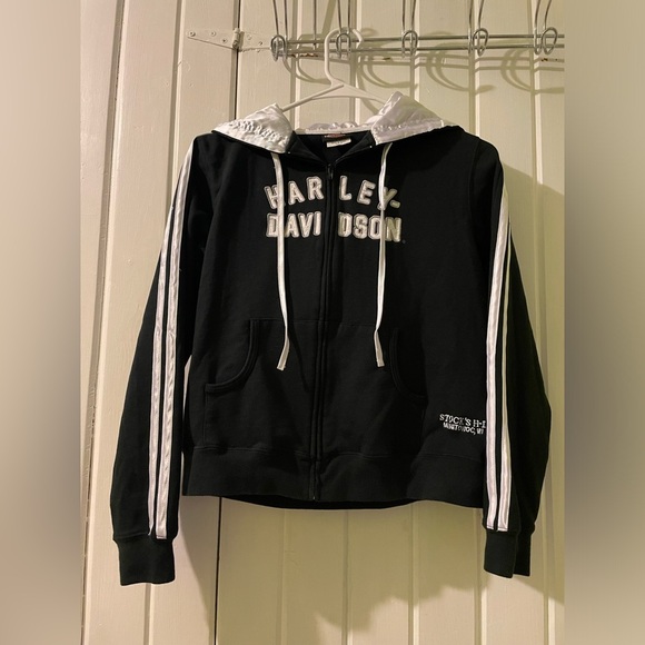 Y2k(2005) Harley-Davidson zip hoodie-small like new - Picture 1 of 9